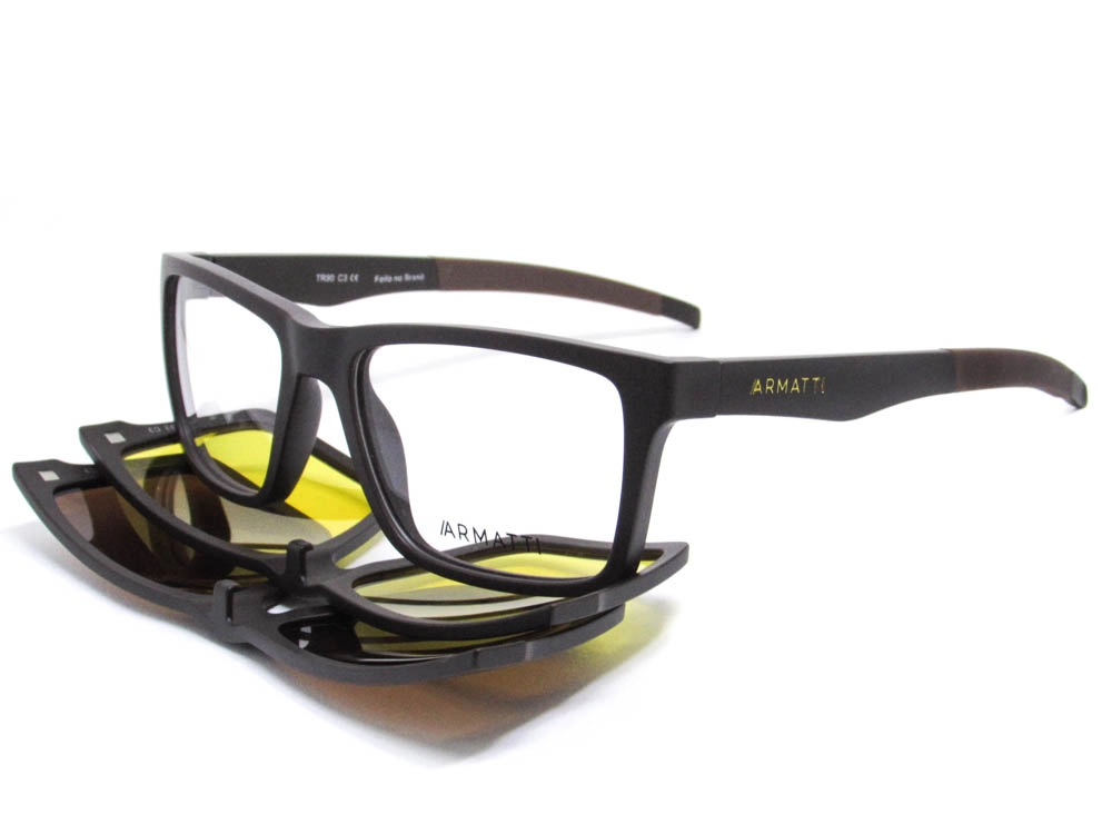 Armação Armatti Clipon Magnético — óculos disponível no Mercadão dos Óculos em Itu